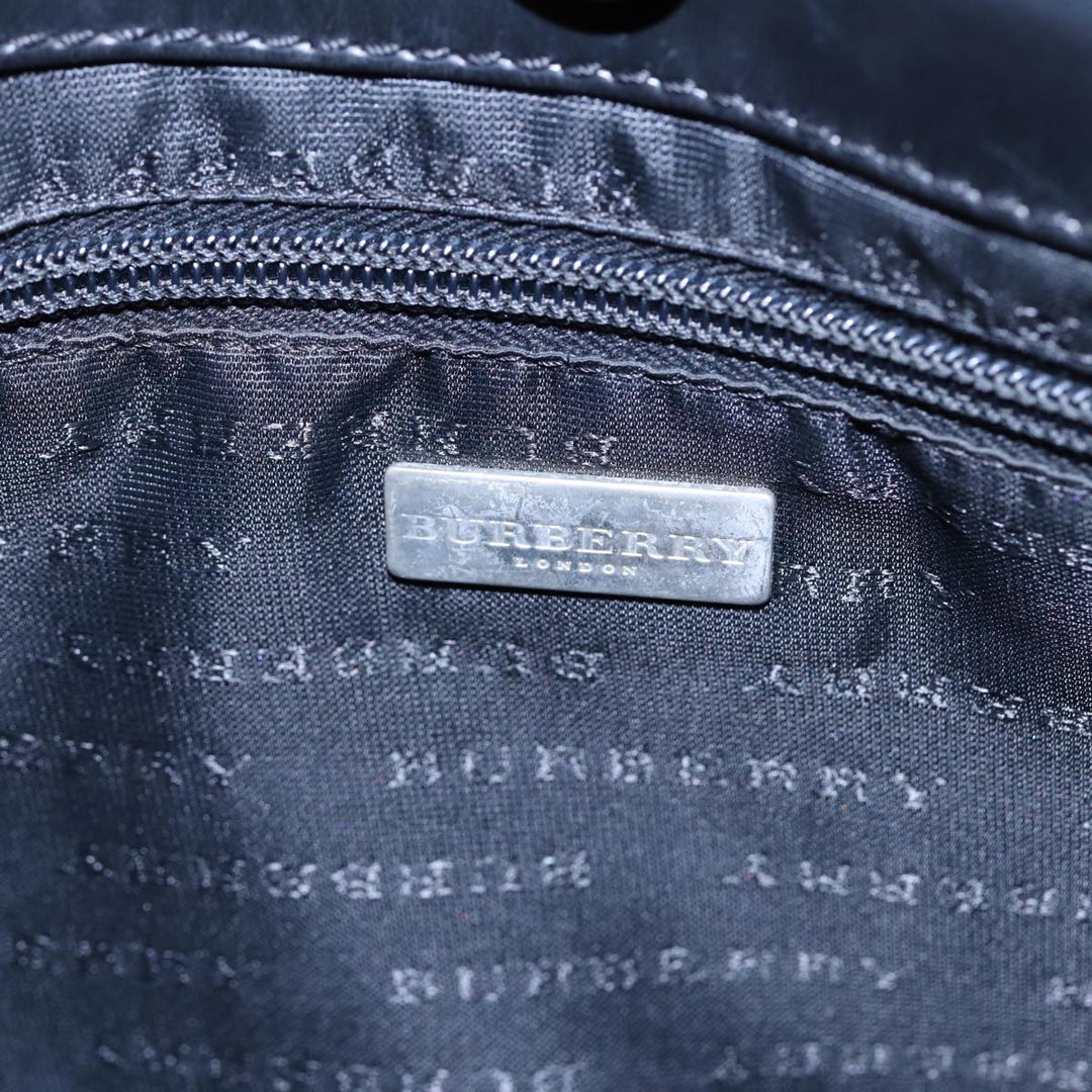 Burberry Nova Check Shoulder Bag PVC Beige Auth 88400