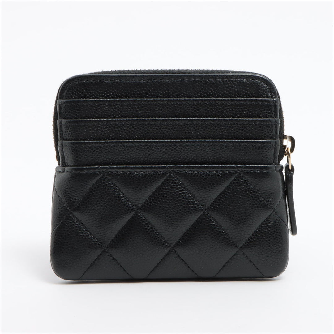 Top Quality Chanel Matrasse Caviar S Coin Case Black G  32rd