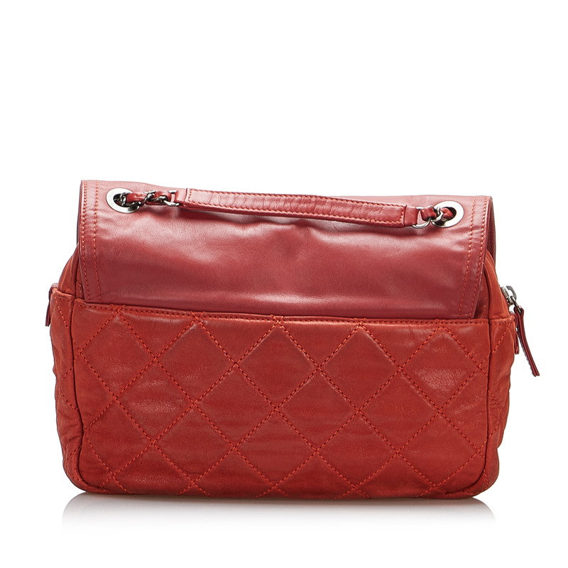 Top Quality Chanel Cocomark Chain houlder Bag Red Leather Lady Chanel