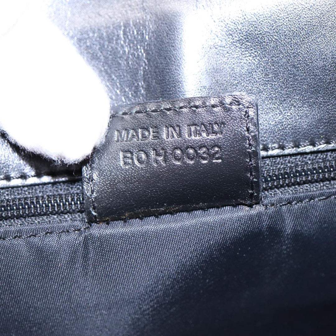 CHRISTIAN Top quality Dior Trotter Canvas Tote Bag Black Auth 88433