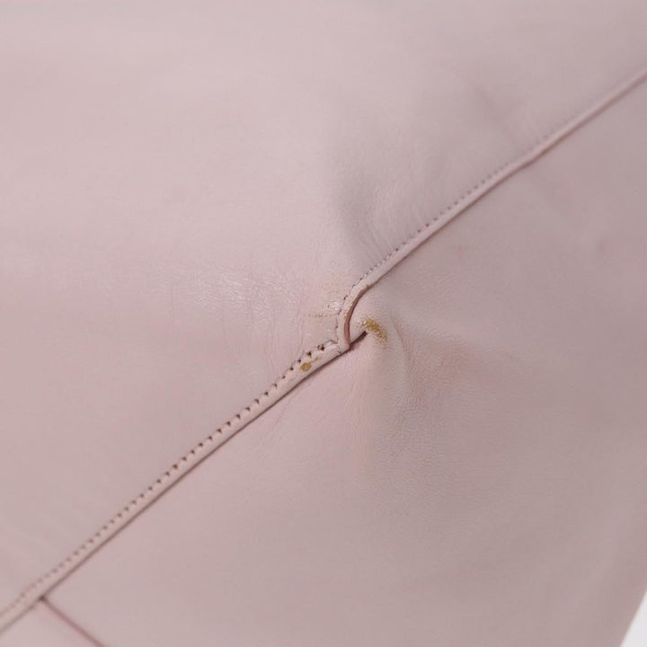 Celine Horizontalkava Tote Bag Leather Pink Gold Auth 88614