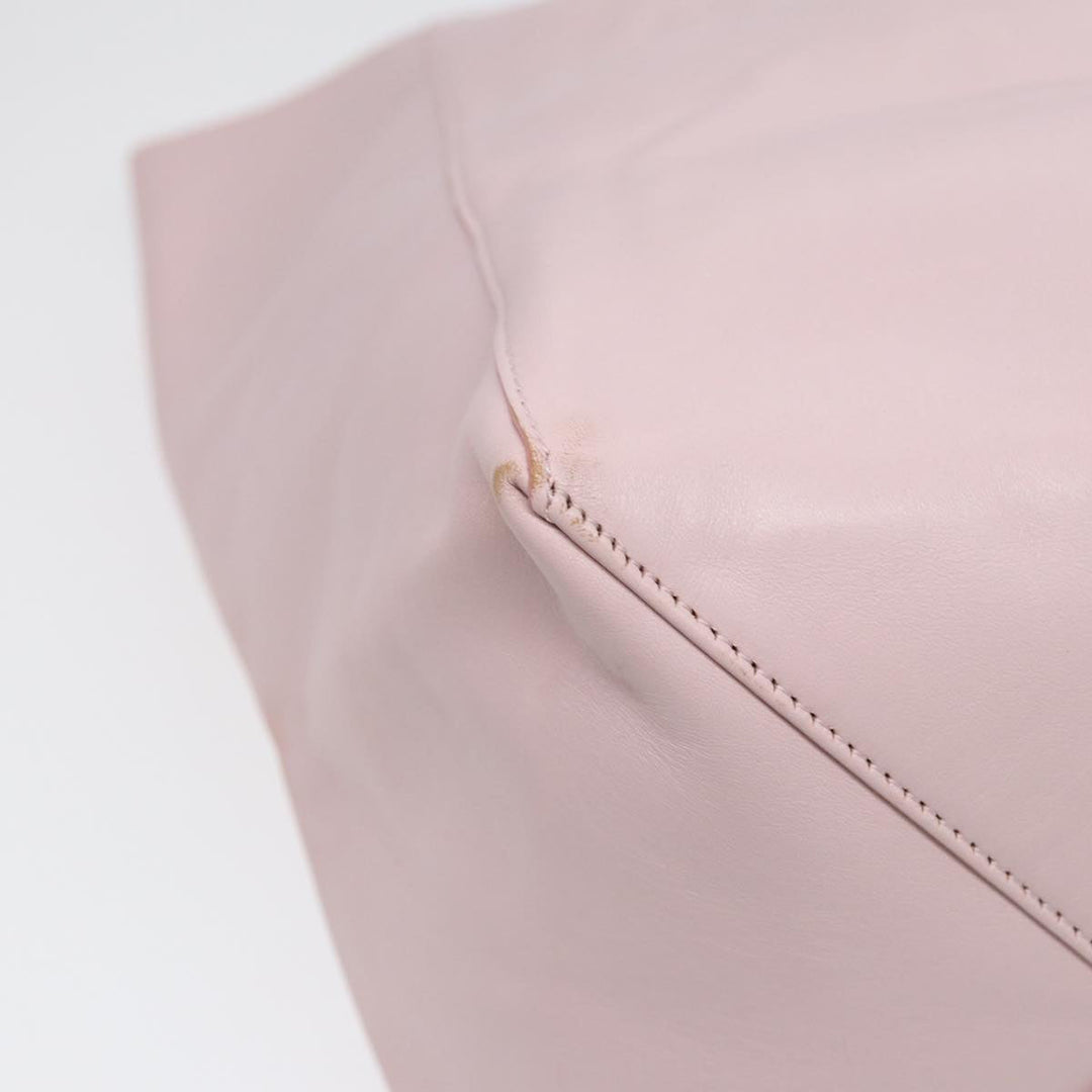 Celine Horizontalkava Tote Bag Leather Pink Gold Auth 88614