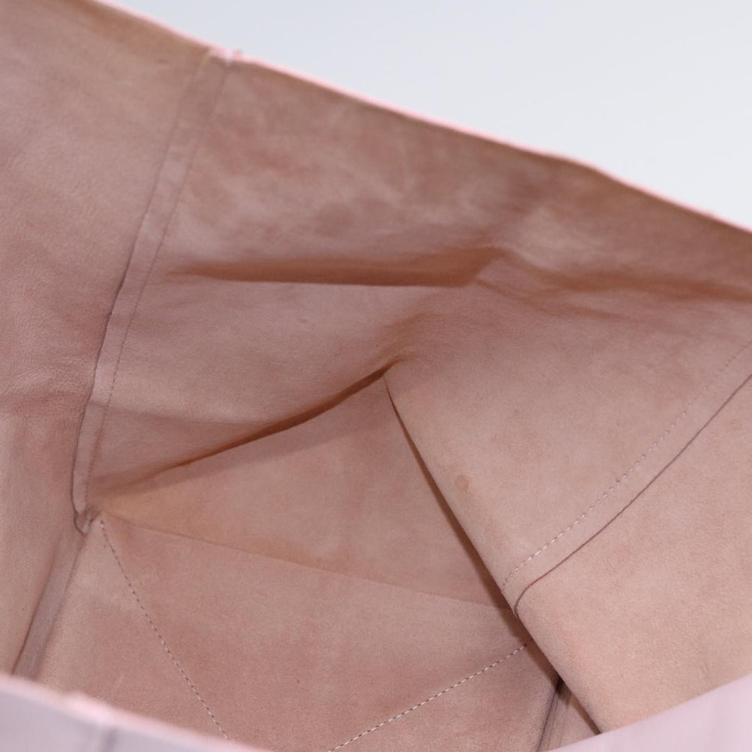 Celine Horizontalkava Tote Bag Leather Pink Gold Auth 88614