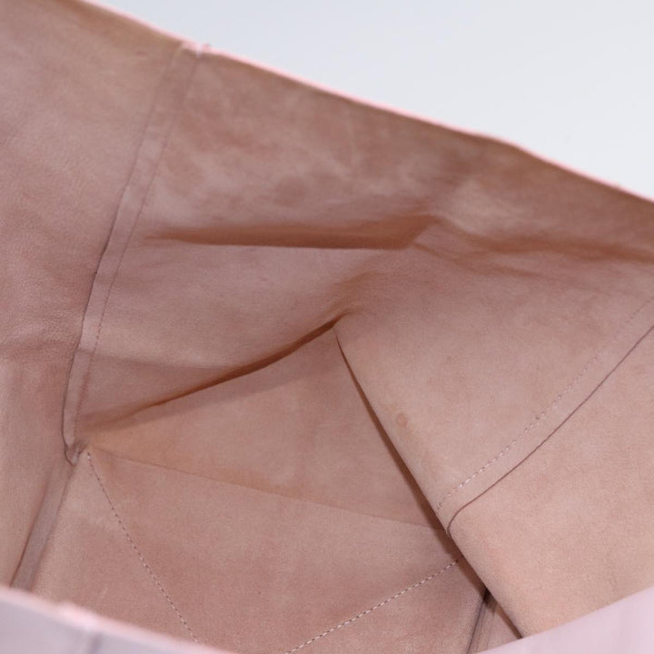 Celine Horizontalkava Tote Bag Leather Pink Gold Auth 88614