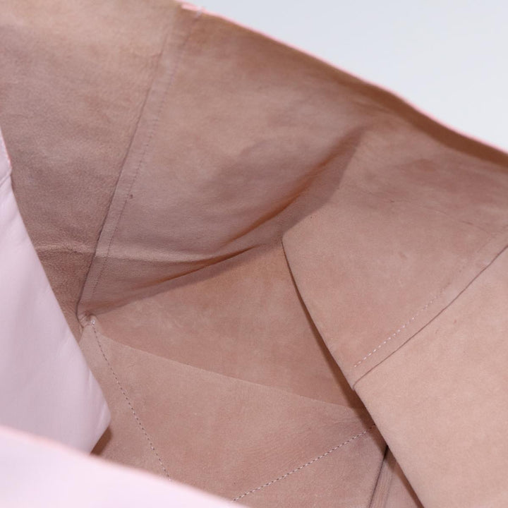 Celine Horizontalkava Tote Bag Leather Pink Gold Auth 88614