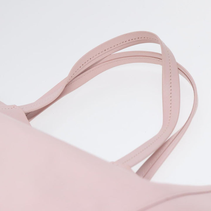 Celine Horizontalkava Tote Bag Leather Pink Gold Auth 88614