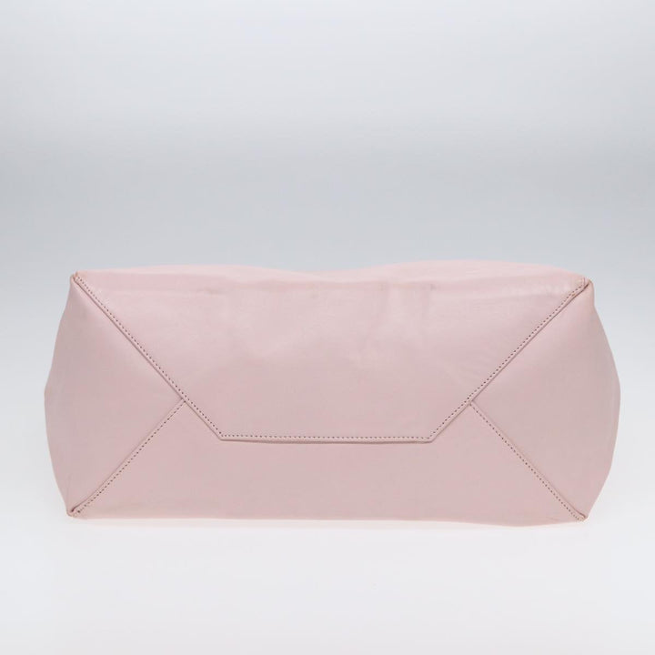 Celine Horizontalkava Tote Bag Leather Pink Gold Auth 88614