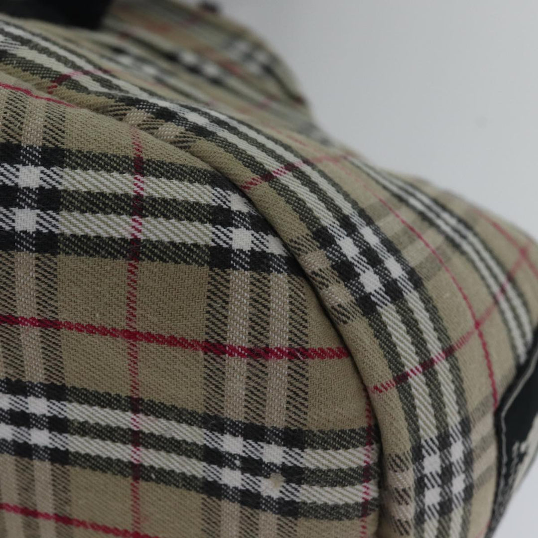 Burberry Nova Check Pet Case Canvas Beige Auth 88722