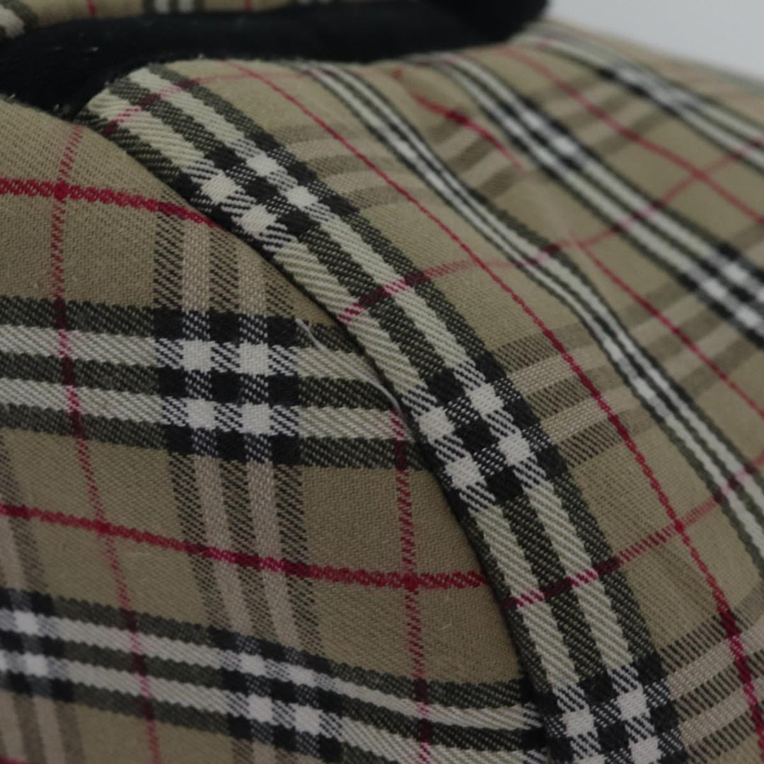 Burberry Nova Check Pet Case Canvas Beige Auth 88722