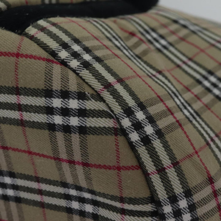 Burberry Nova Check Pet Case Canvas Beige Auth 88722