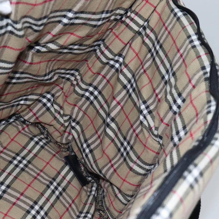 Burberry Nova Check Pet Case Canvas Beige Auth 88722