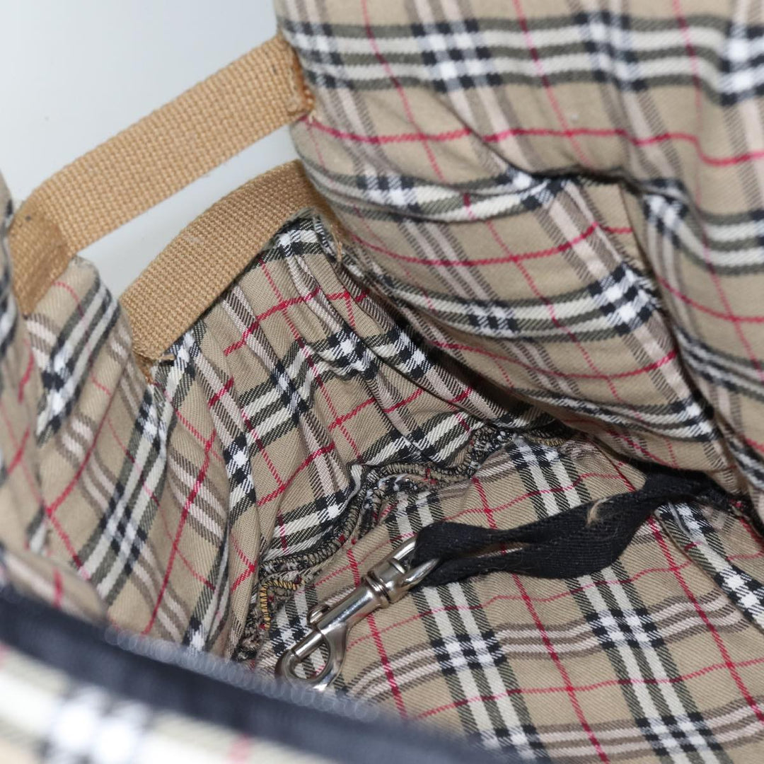 Burberry Nova Check Pet Case Canvas Beige Auth 88722