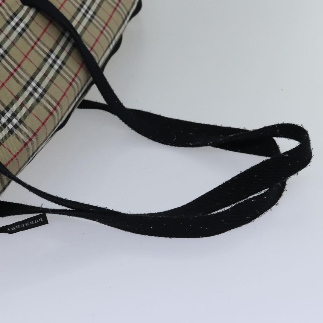 Burberry Nova Check Pet Case Canvas Beige Auth 88722