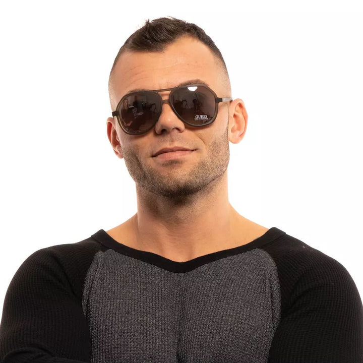 Guess Brown Men Men's Sunglasses