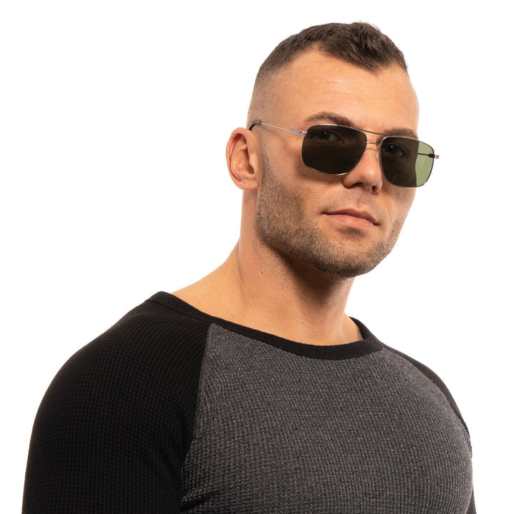Guess Silver Men Men's Sunglasses