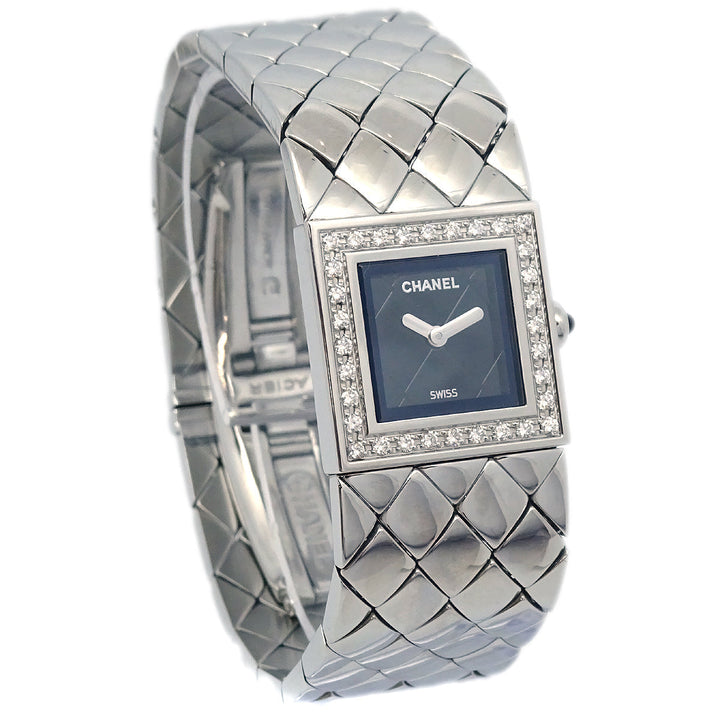 Top Quality Chanel 1993 Matelasse Watch SS Diamond