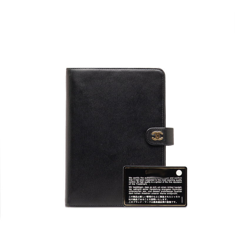 Top Quality Chanel Coco Handbook Cover Binder 6 s Black Leather  Chanel