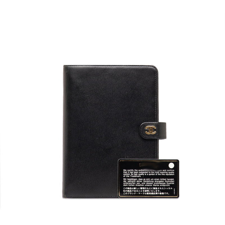Top Quality Chanel Coco Handbook Cover Binder 6 s Black Leather  Chanel