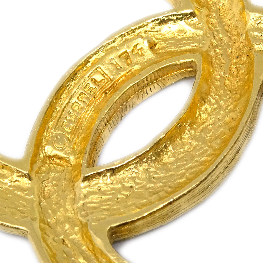 Top Quality Chanel CC Rhinestone Brooch Pin Gold 174