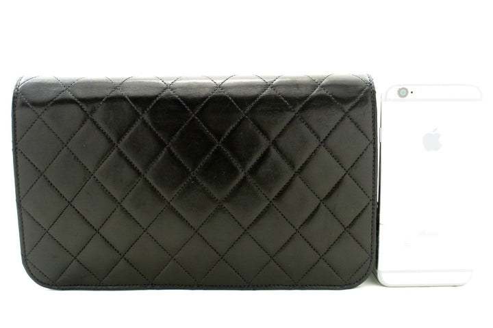 Top Quality Chanel Full New Chain Shoulder Bag Clutch Black Quilted Lambskin