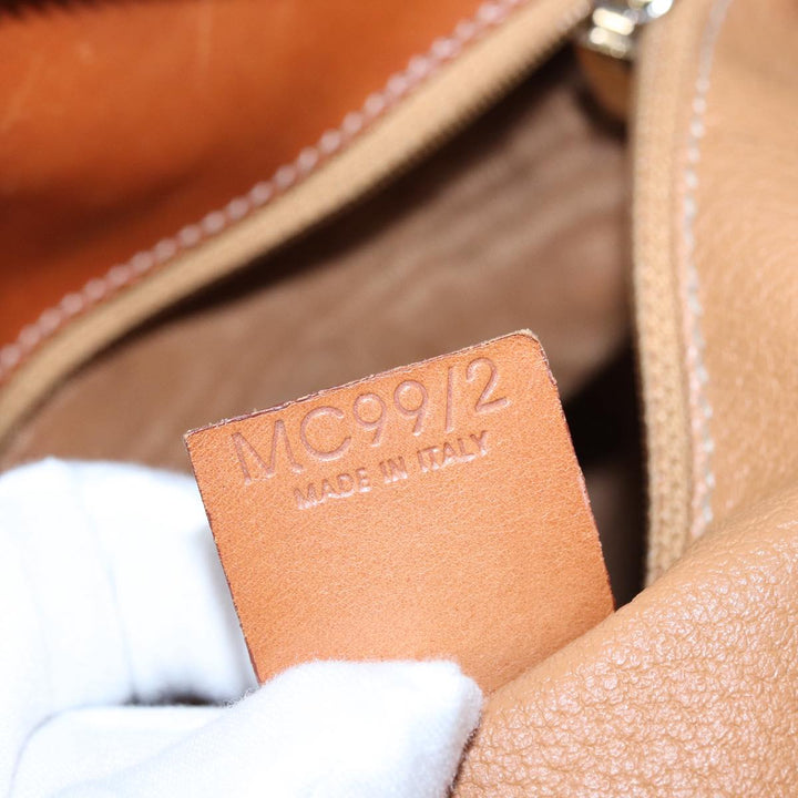 Celine Macadam Canvas Hand Bag PVC Brown Auth 89285
