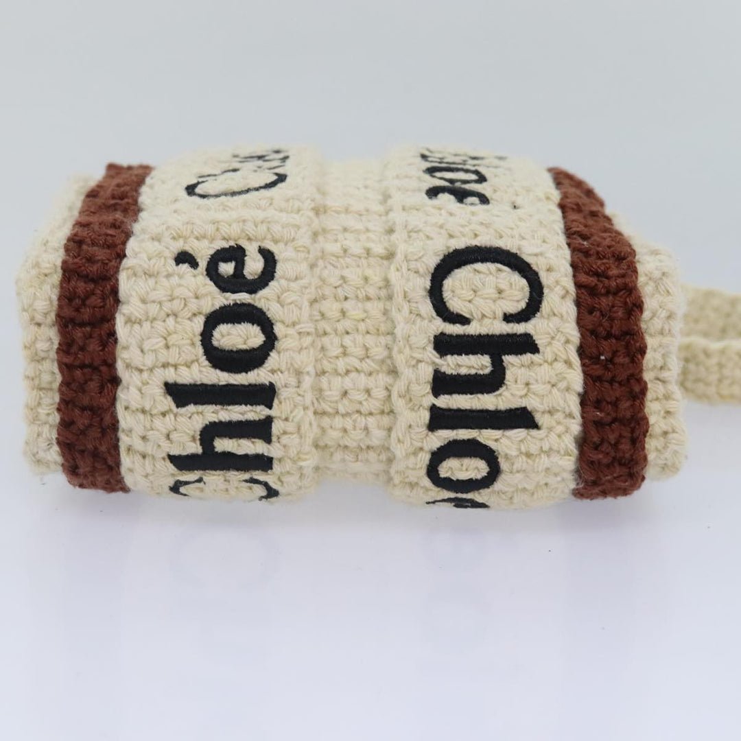 Chloe Hand Bag cotton 2way Beige 89304A