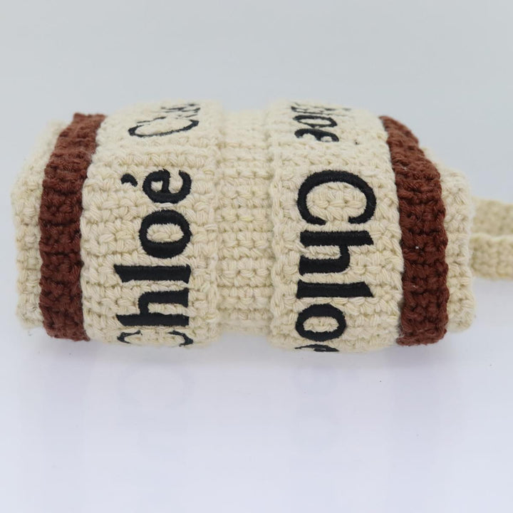 Chloe Hand Bag cotton 2way Beige 89304A