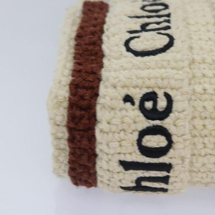 Chloe Hand Bag cotton 2way Beige 89304A
