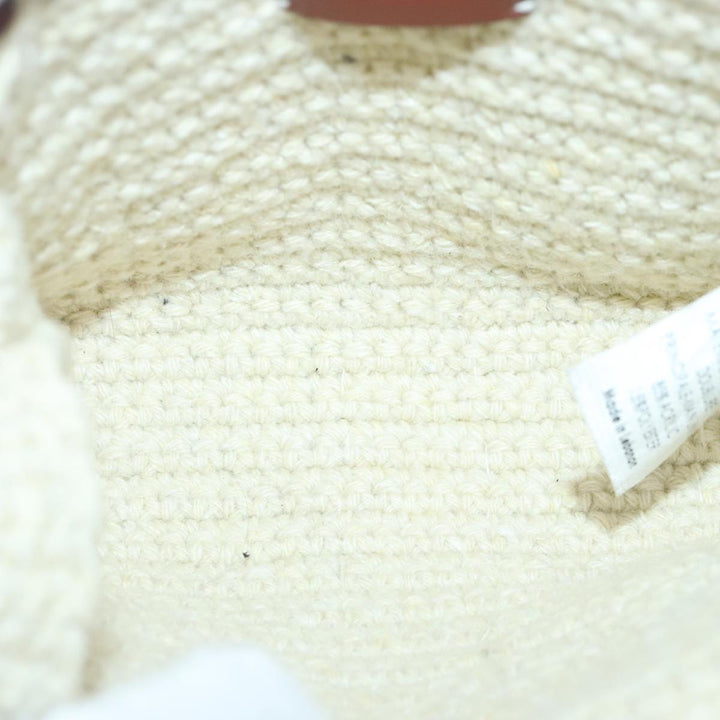 Chloe Hand Bag cotton 2way Beige 89304A