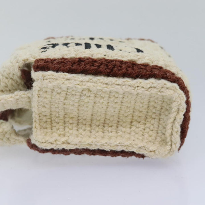 Chloe Hand Bag cotton 2way Beige 89304A