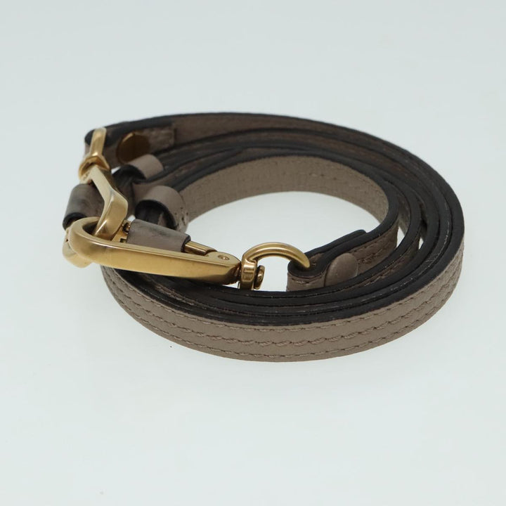 Chloe Nile Hand Bag Leather 2way Brown Gold 89737