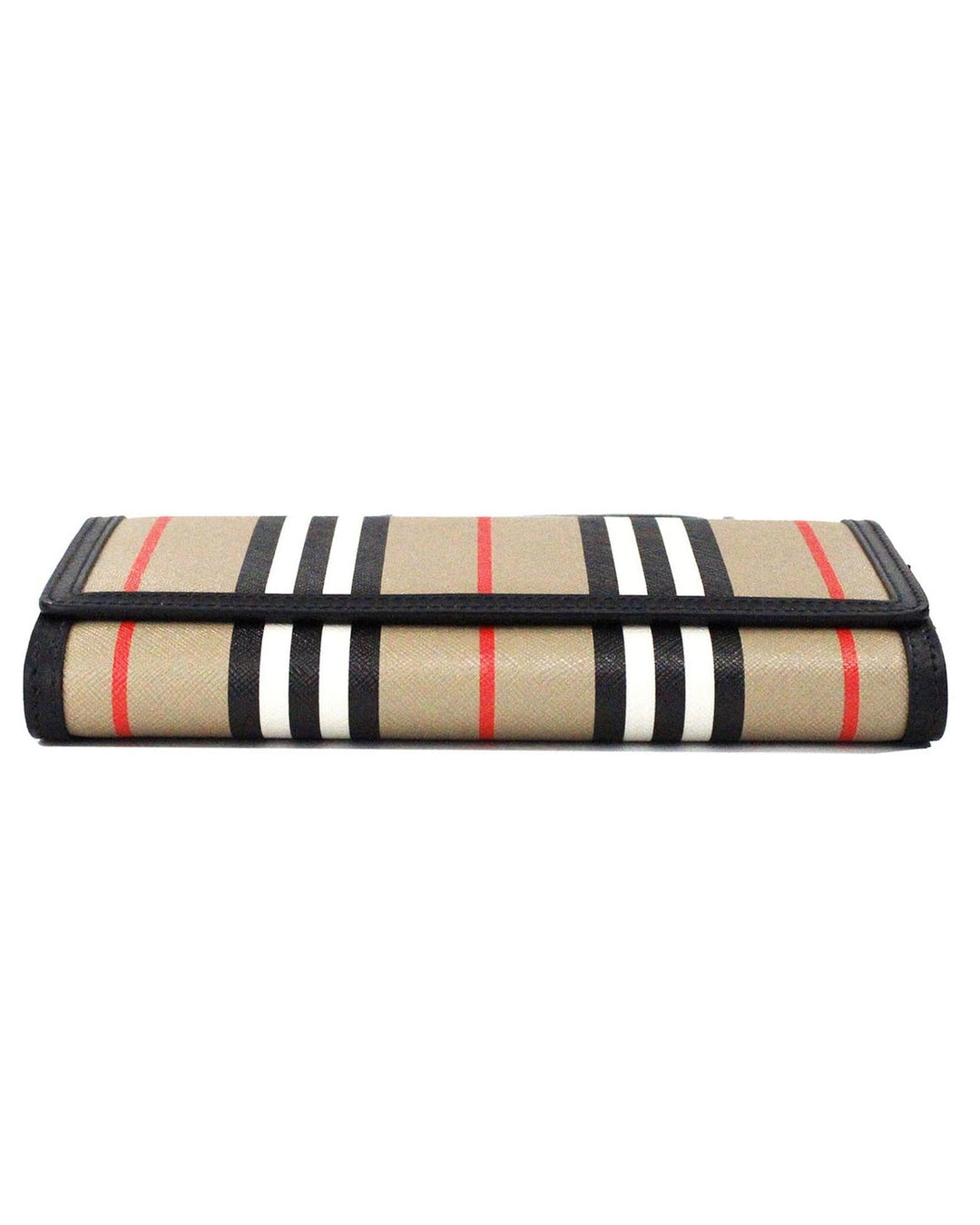 Burberry Hannah Icon Stripe Archive Black Wallet Crossbody Bag