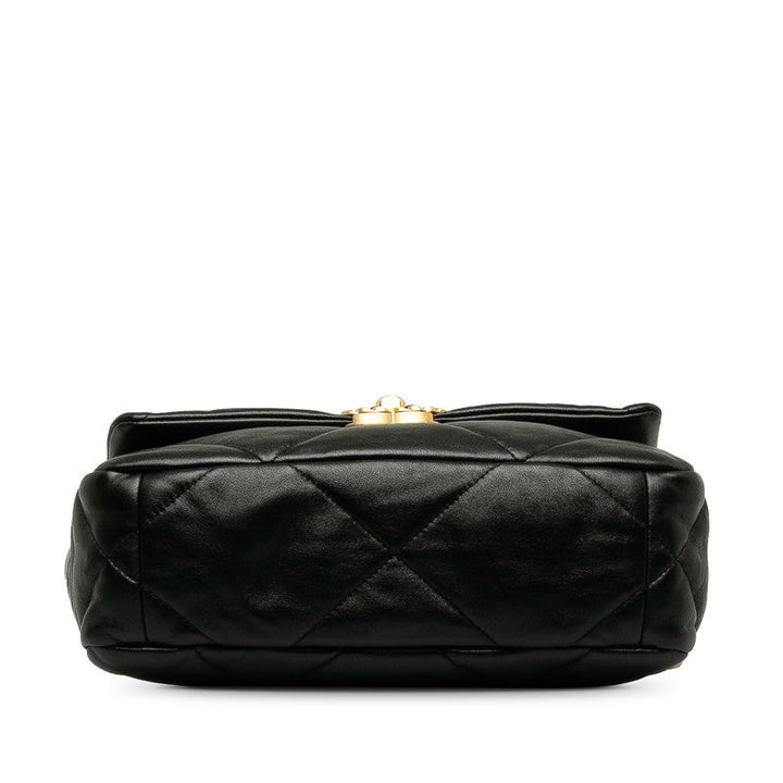 Top Quality Chanel Single Flap 24 in Lambskin Leather Quilted Black Ladies