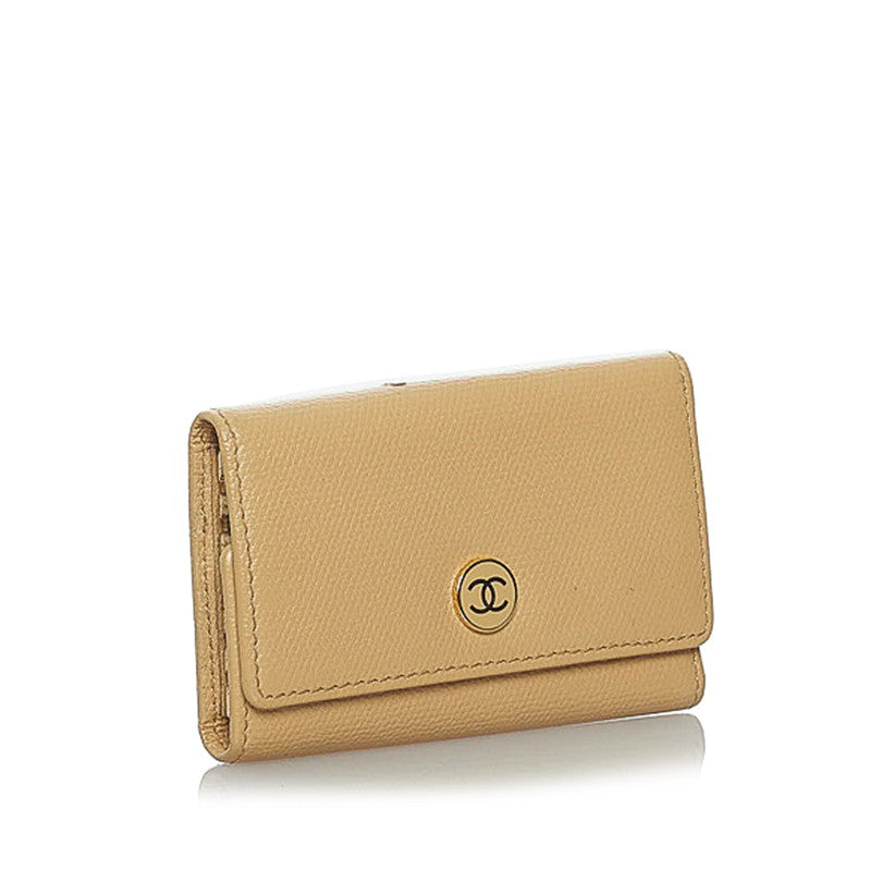 Top Quality Chanel 6 eries Keycase Beige Leather  Chanel