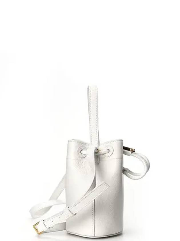Burberry Mini TB Bucket Bag White