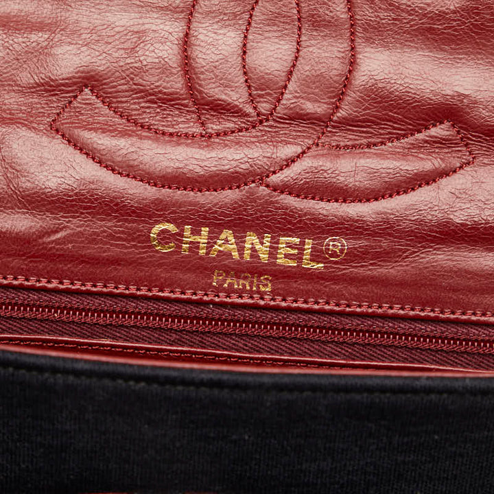 Top Quality Chanel Mattress Cocomark Double Flap 23 Chain houlder Bag Black Cotton Leather  CHANEL