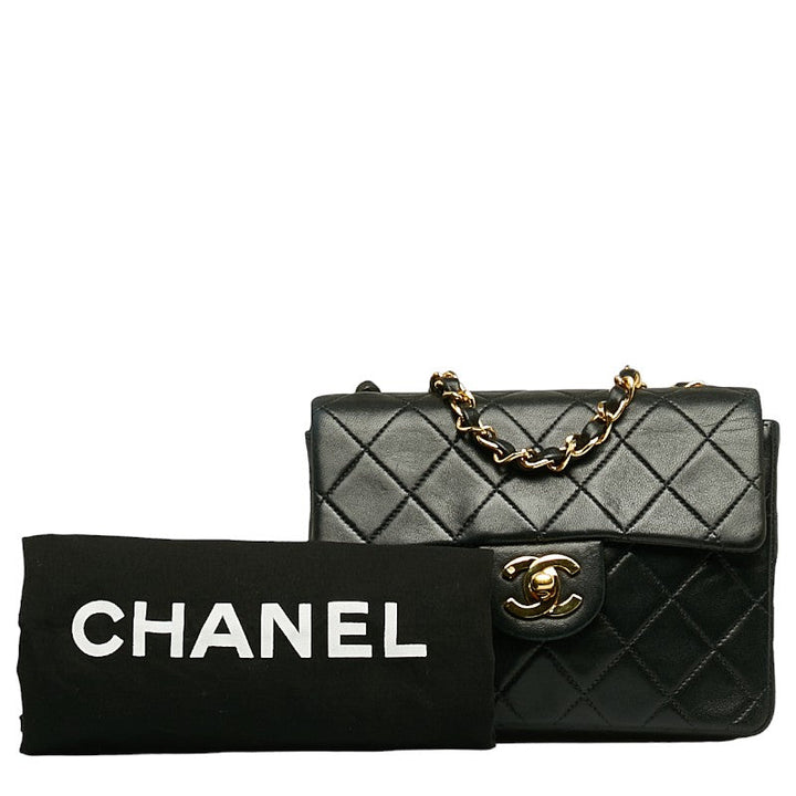 Top Quality Chanel Mini Mattress Cocomark Gold  houlder Bag Black   CHANEL