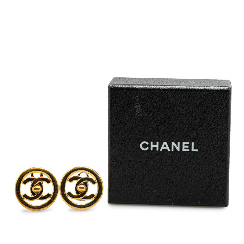 Top Quality Chanel Vintage Coco Mark Turnlock Earrings