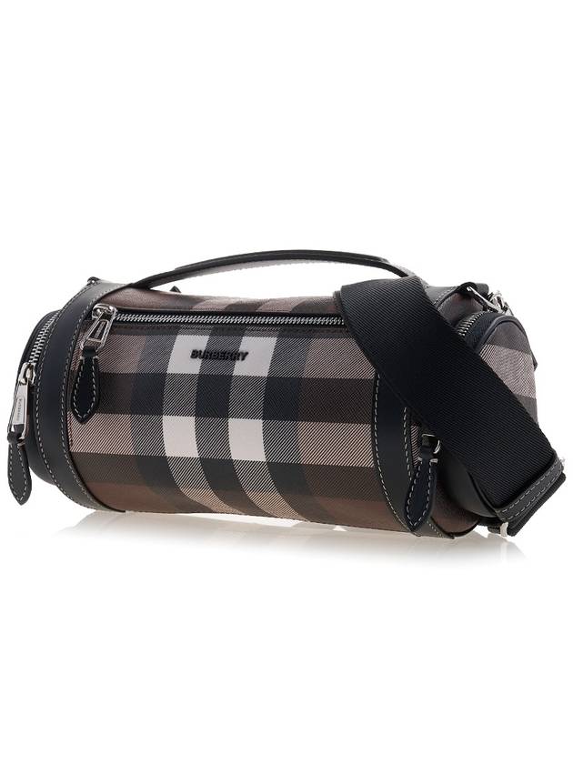 Burberry Sound Check Print Leather Cross Bag Dark Birch Brown