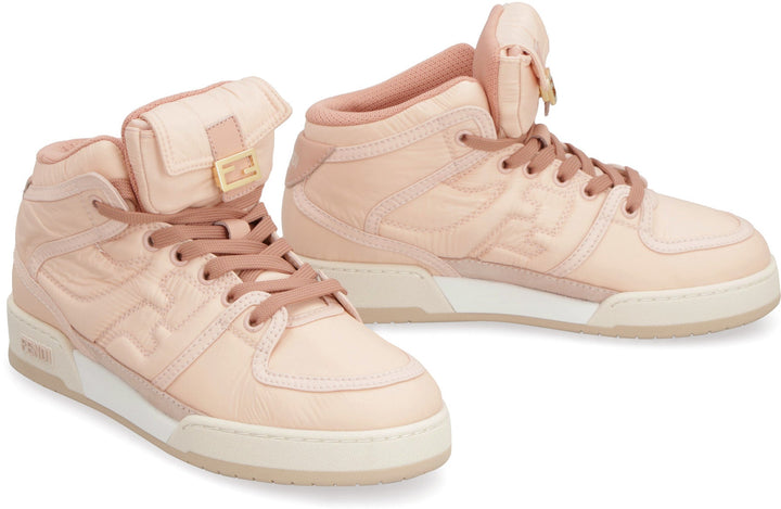 FENDI MATCH HIGH-TOP SNEAKERS