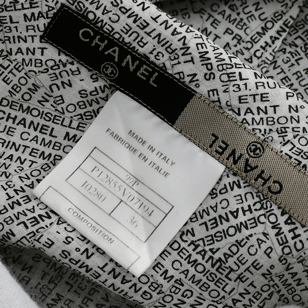 Top Quality Chanel Short Sleeve Shirt White Black 99P #36