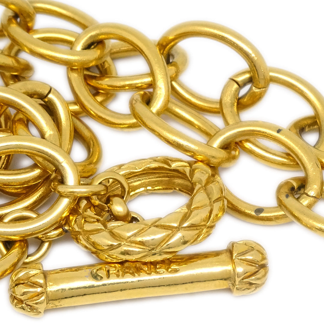 Top Quality Chanel Heart Gold Chain Pendant Necklace 95P