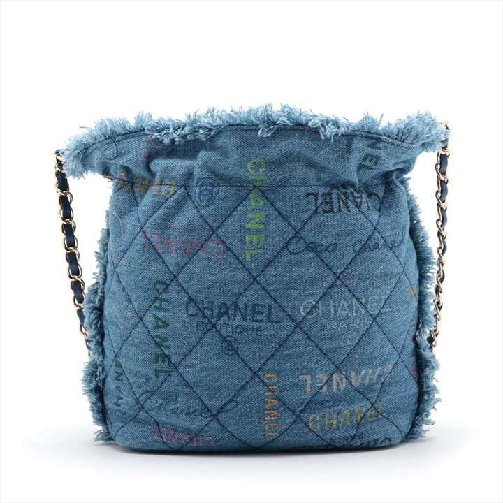 Top Quality Chanel Matrasse Denim Handle Shoulder Bag Blue G