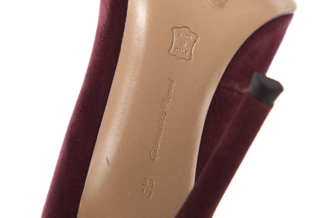 Gianvito Rossi Burgundy Boots SZ 38