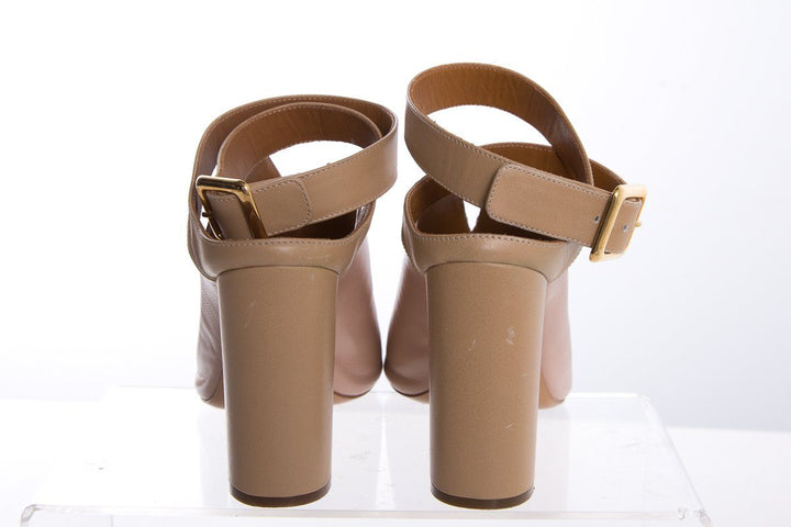 Chloé Light Mauve Leather Sandals SZ 36