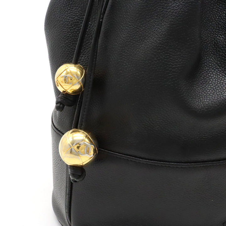 Top Quality Chanel Black Lambskin Bucket Shoulder Bag