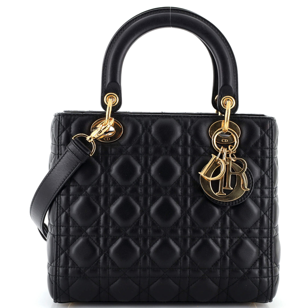 Top quality Dior Lady Top quality Dior Bag Cannage Quilt Lambskin Medium