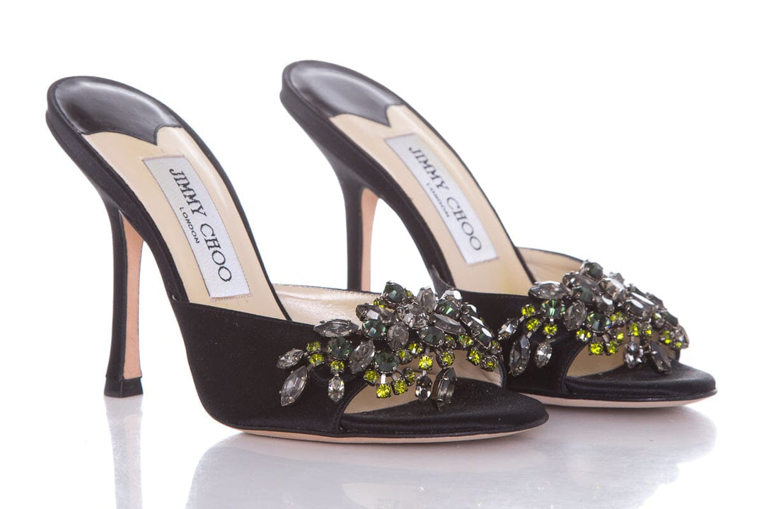 Jimmy Choo Black Jewel Heels SZ 36