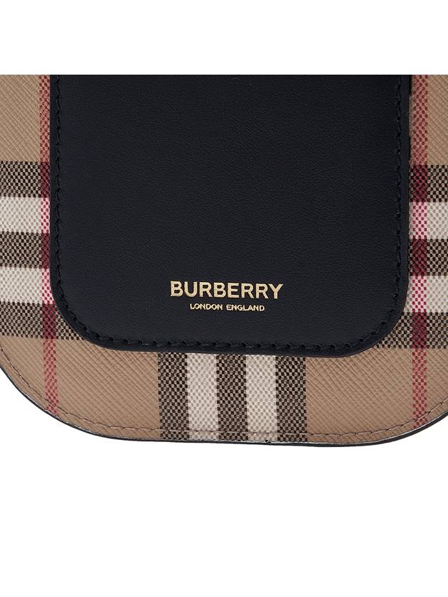 Burberry Vintage Check And Strap Phone Case Beige Black