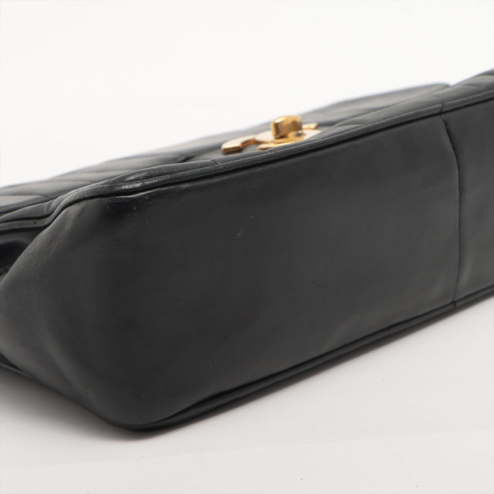 Top Quality Chanel Black Lambskin Mademoiselle Chain Shoulder Bag